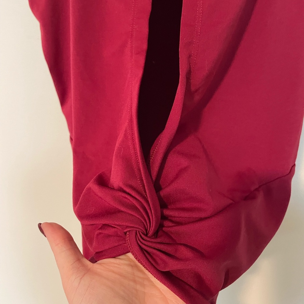Fabletics Red Open Twist Back Workout Tank - Picture 6 of 6